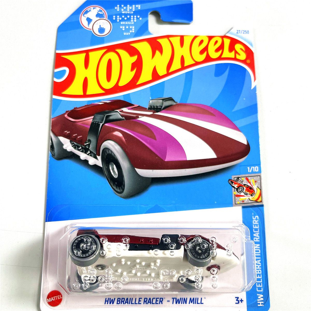 Mattel Hot Wheels Hw Braille Racer Twin