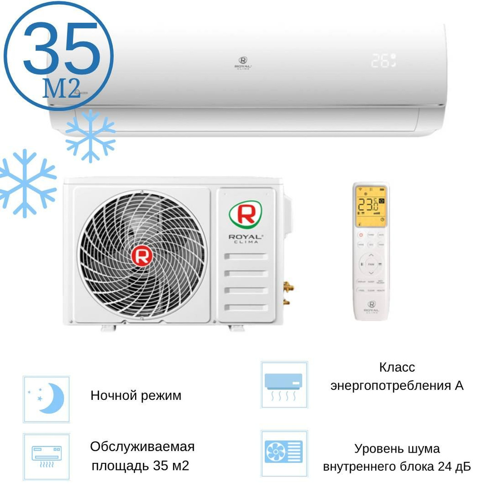 Сплит система кондиционер на 35 кв м Royal Clima PANDORA RC PD35HN