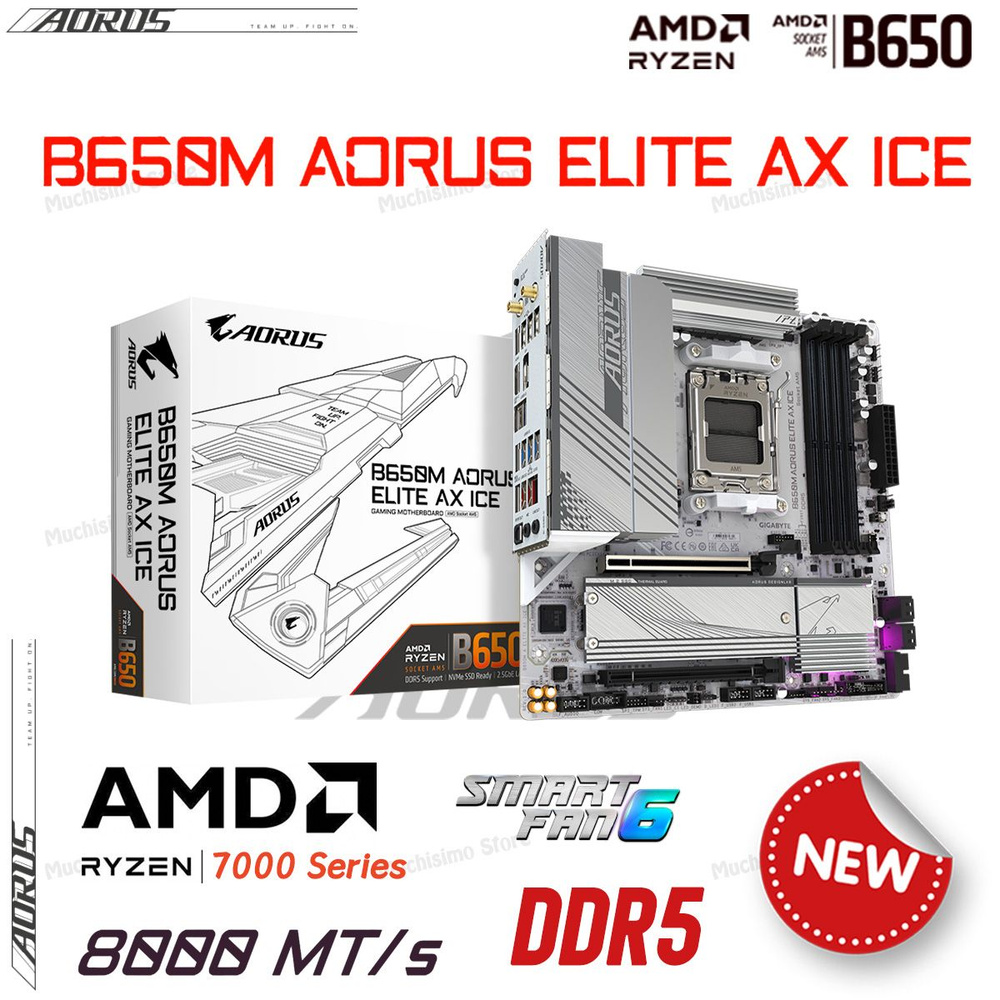 Gigabyte B M Aorus Elite Ax Ice