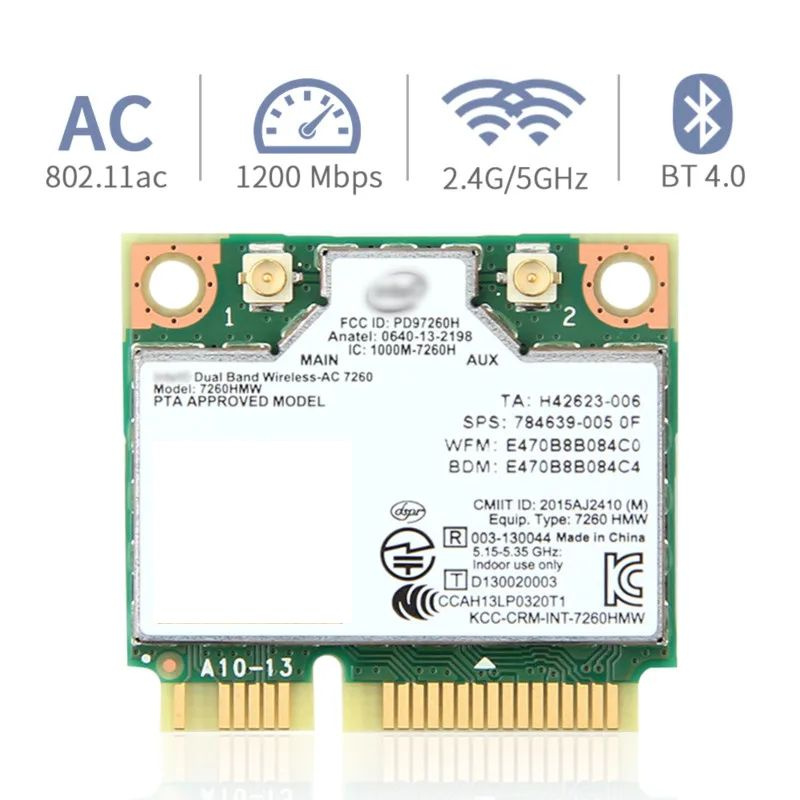 Intel Intel Dual Band Wifi Card Hmw Mini