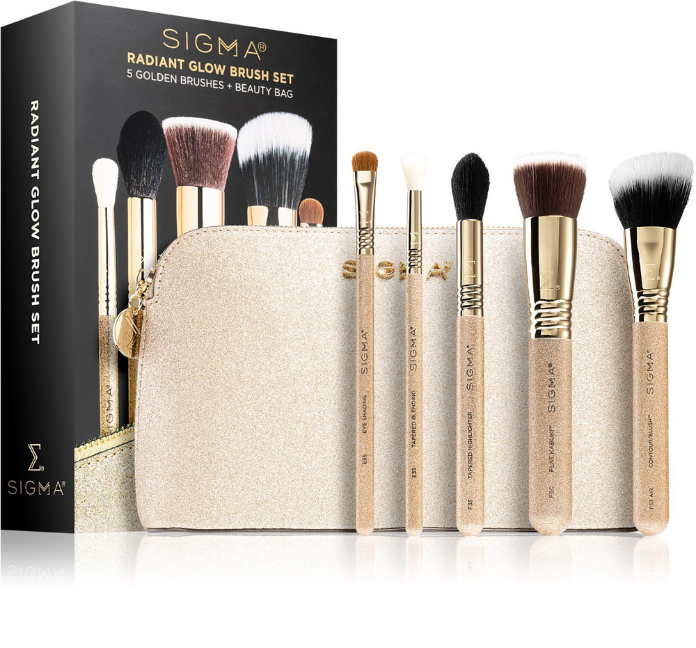 Sigma Beauty Radiant Glow Brush Set дорожный набор кистей для макияжа