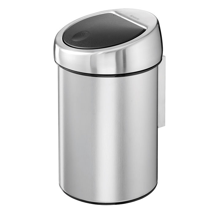 Бак мусорный Brabantia "Touch Bin" стальной матовый 3л 378645 #1