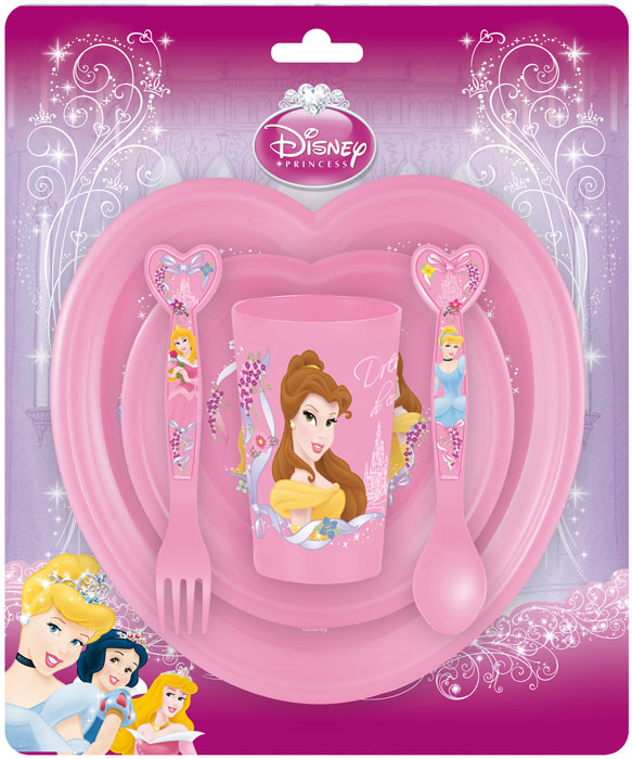 Набор детской посуды Stor Принцессы, пластик (5 предметов)  #1
