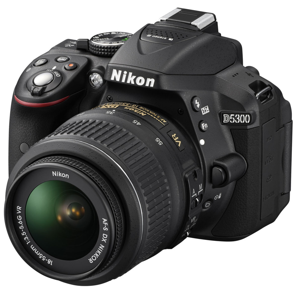 Nikon D5300 Kit 18-55 VR, Black цифровая зеркальная камера #1