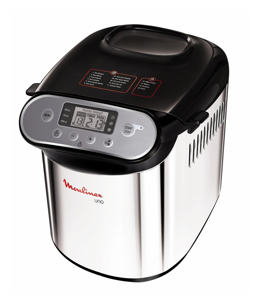 Moulinex Хлебопечка Moulinex OW 310Е30 Uno, Metal Silver 650 Вт, вес выпечки 1000 г  #1