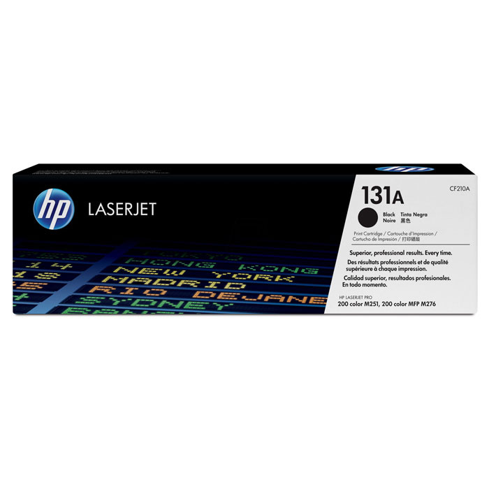 Картридж HP 131A (CF210A), черный, для лазерного принтера, оригинал  #1