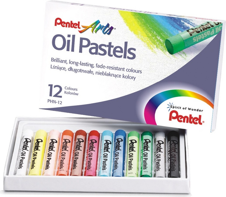 Пастель масляная Pentel "Oil Pastels", 12 цветов #1