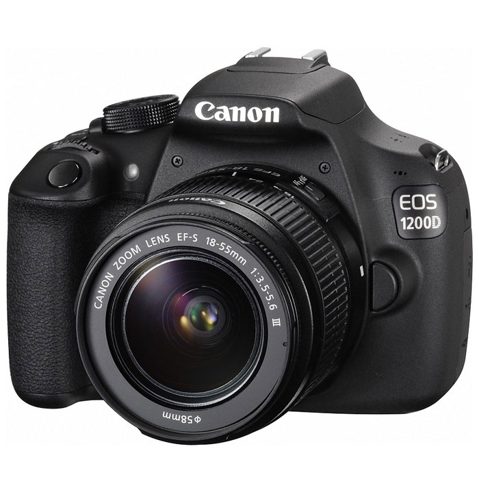 Зеркальный фотоаппарат Canon EOS 1200D Kit 18-55 III, Black #1