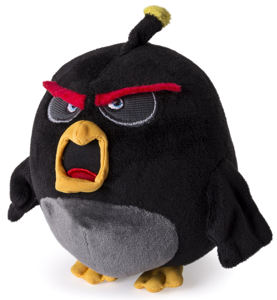 Angry Birds Мягкая игрушка Птица Bomb 13 см #1
