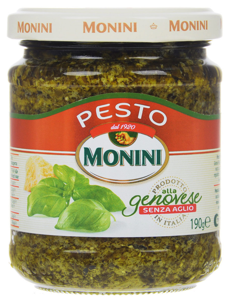 Соус песто Monini Pesto alla Genovese Дженовезе без чеснока, 190г #1