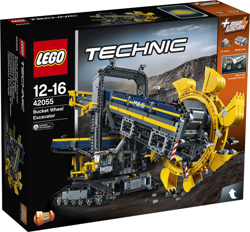 Конструктор LEGO Technic Роторный экскаватор 42055 - купить с доставкой по  выгодным ценам в интернет-магазине OZON (812607319)