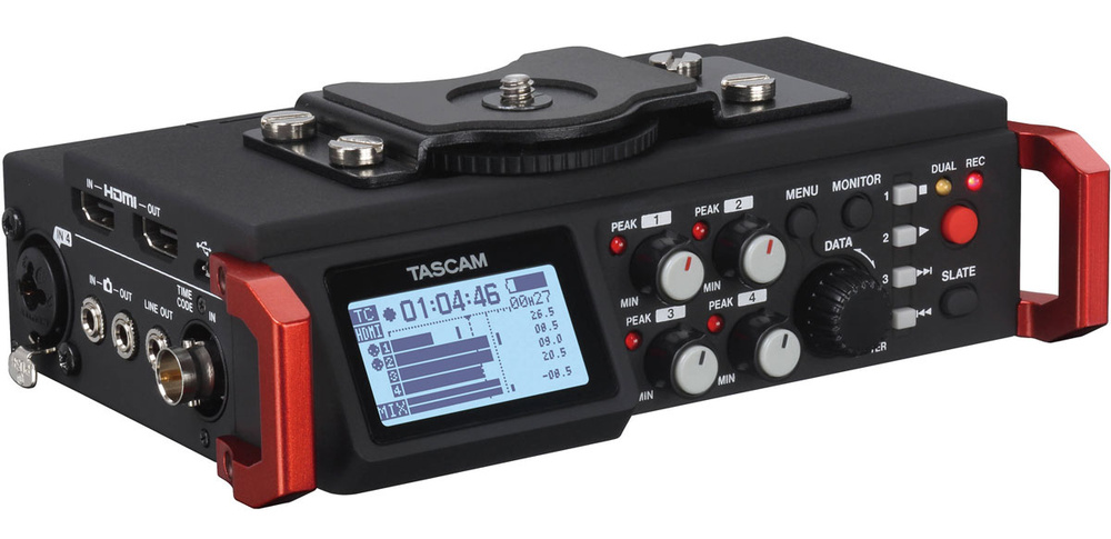 Tascam DR-701D + AK-DR70C Set стерео рекордер для камеры #1