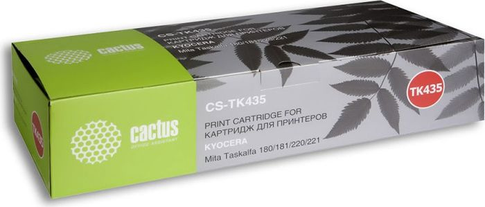 Картридж лазерный Cactus CS-TK435 черный (15000стр.) для Kyocera Mita TASKalfa 180/181/220/221  #1