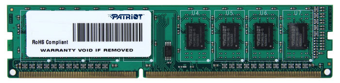 Patriot Memory Оперативная память Signature DDR3 1600 МГц 1x4 ГБ (PSD34G16002) #1