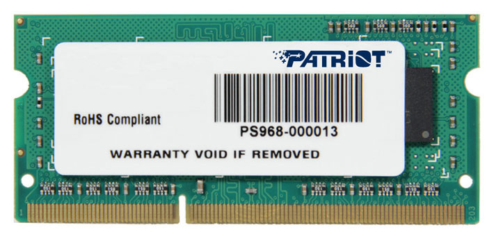 Patriot Memory Оперативная память Signature DDR3 1600 МГц 1x4 ГБ (PSD34G160081S)  #1