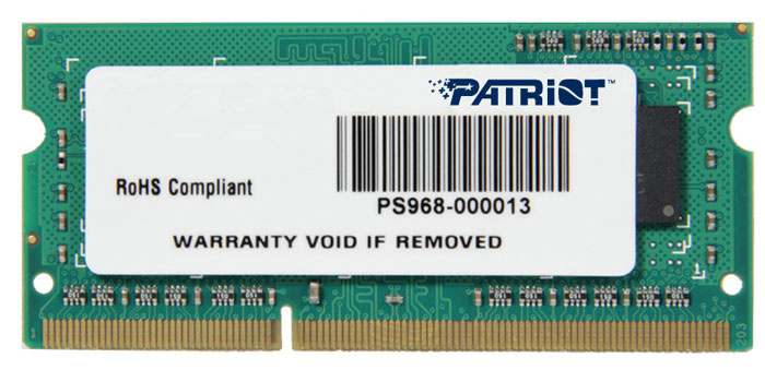 Patriot Memory Оперативная память Signature DDR3 1600 МГц 1x8 ГБ (PSD38G16002S)  #1