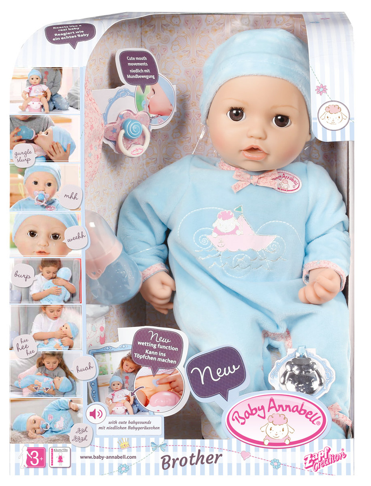 Кукла Zapf Creation Baby Annabell мальчик многофункциональная 794-654 #1