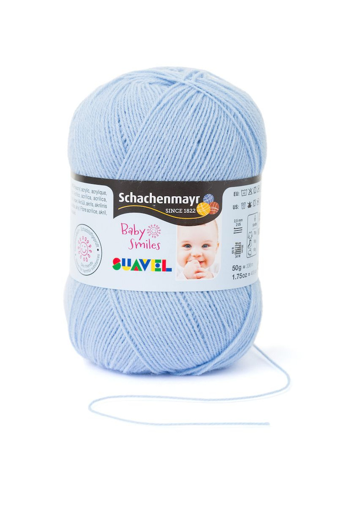 Пряжа Schachenmayr Baby Smiles Suavel, 366м, 50г (01054) 9814876-01054, 3 шт #1