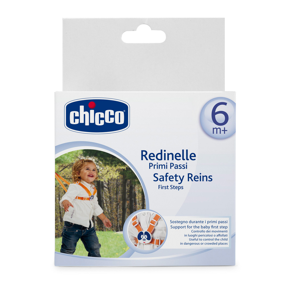 Поводок детский Chicco Safe, для первых шагов на прогулке, 6мес/вожжи для детей  #1