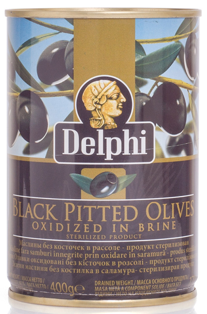 Delphi Маслины без косточки в рассоле Superior 261-290, 400 г #1