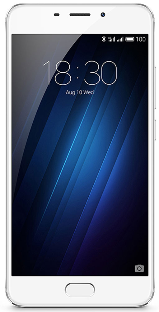 Meizu Смартфон M3E 32 ГБ, серебристый, белый #1