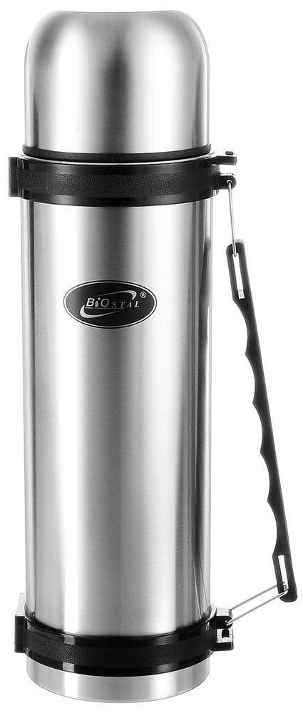 Термос Biostal (1,8 литра) с ручкой, стальной NY-1800-2 #1
