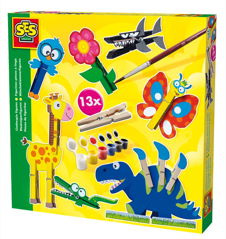 SES Creative Набор для изготовления игрушек Веселые прищепки  #1