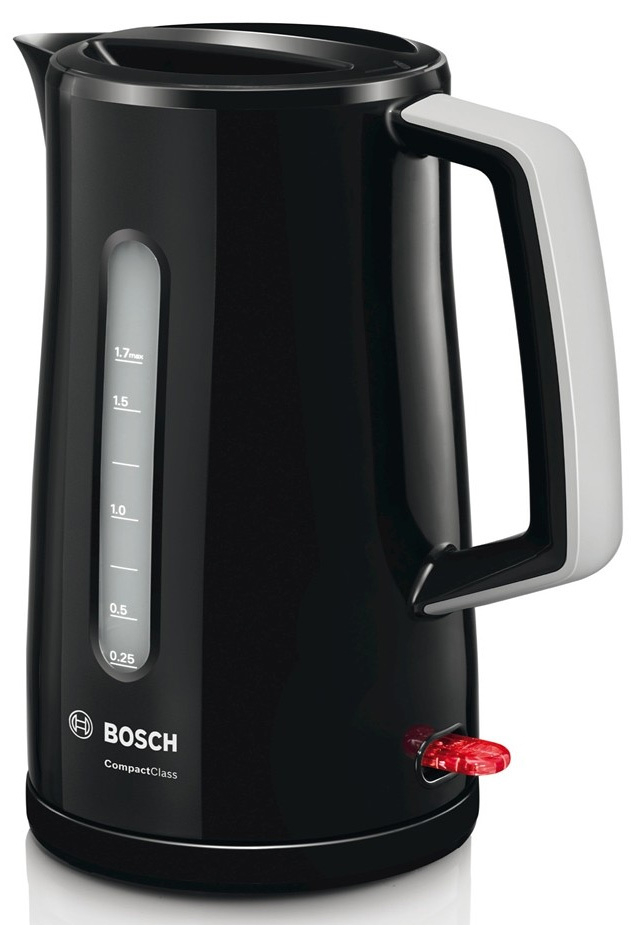 Чайник Bosch TWK3A013 (2400Вт, 1,7л, черный пластик) #1