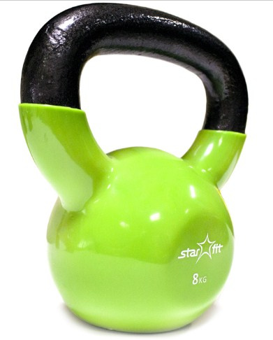 Гиря виниловая Starfit DB-401, зеленый, 8 кг #1