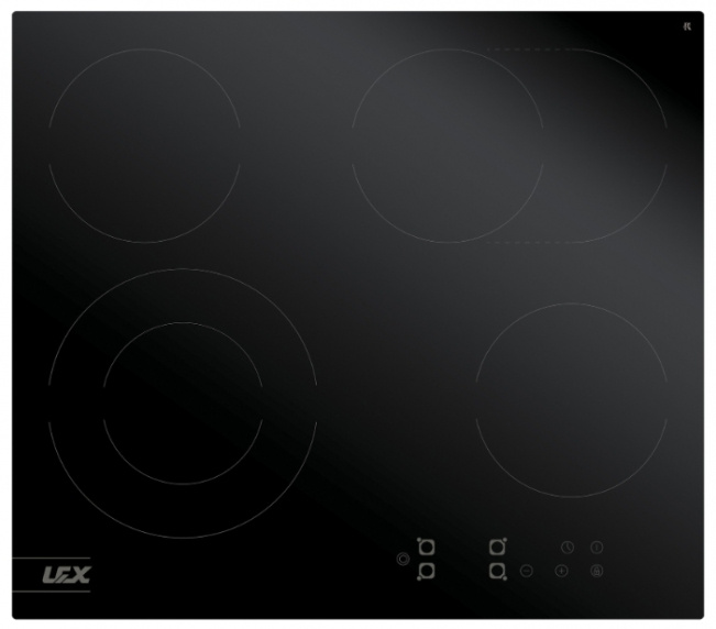 LEX Электрическая варочная панель EVH 642 BL, черный, темно-серый  #1