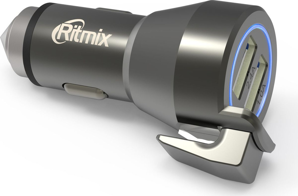Ritmix RM-2429DC, Black автомобильное зарядное устройство #1