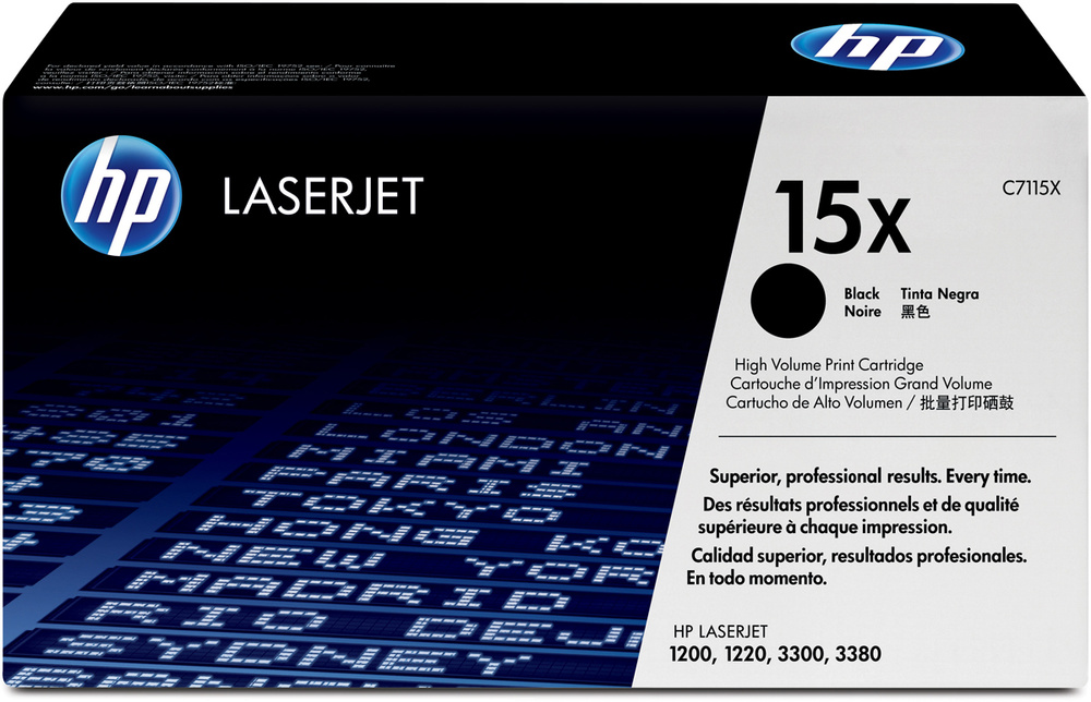 Картридж лазерный HP №15X (C7115X), оригинал для LJ 1200, 12220, 3320 (черный, 3500 стр.)  #1
