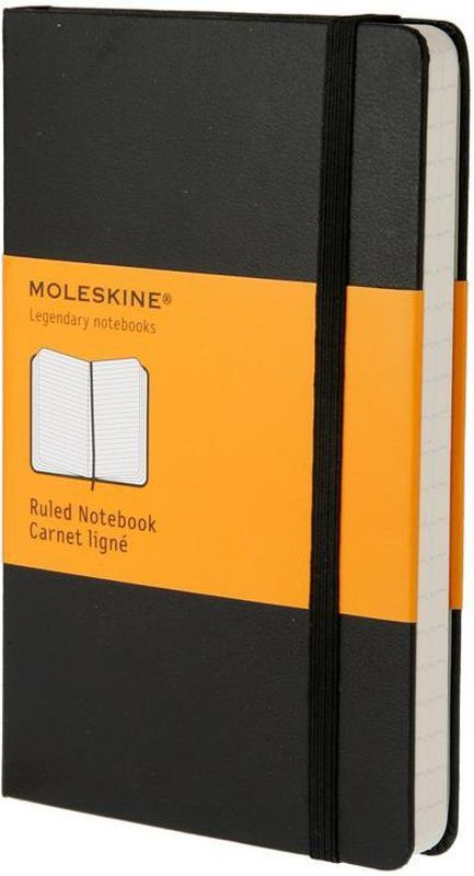 Moleskine Записная книжка Classic Pocket 96 листов в линейку цвет черный  #1