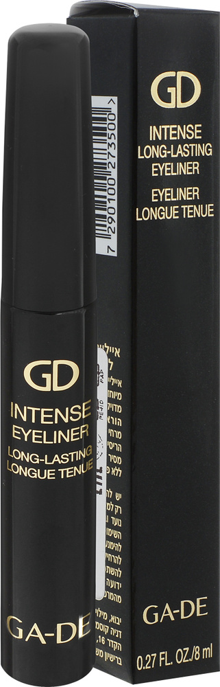 GA-DE Подводка для глаз Intense Long-Lasting Eyeliner, водостойкая, тон: черный, 8 мл  #1