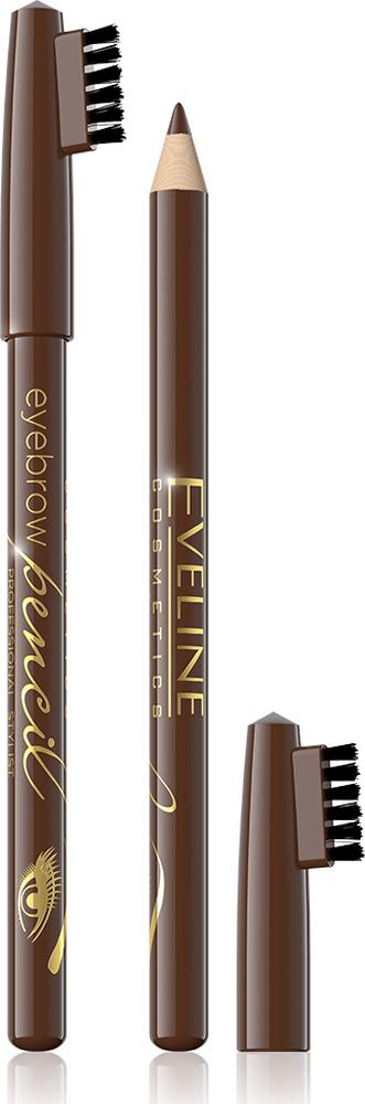 Eveline Контурный карандаш для бровей - коричневый Eyebrow pencil  #1