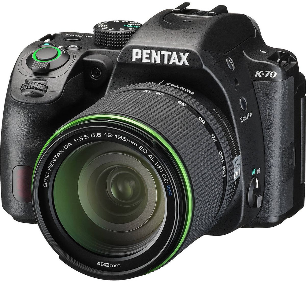 Зеркальный фотоаппарат Pentax K-70 Kit 18-135mm, Black #1