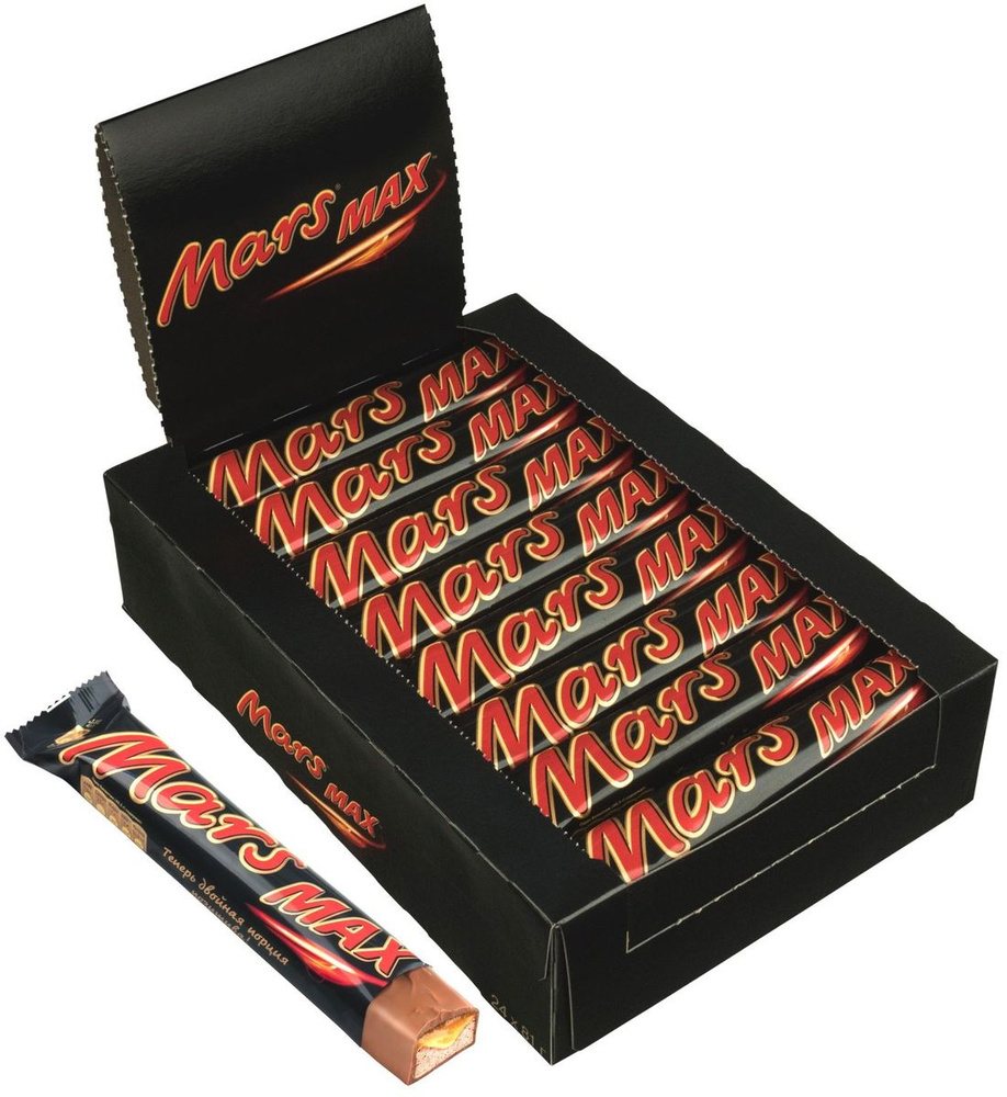 Шоколадный батончик Mars Max, 24 шт по 81 г #1