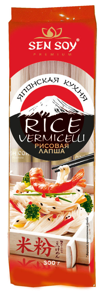 Лапша рисовая Sen Soy Premium Rice Vermicelli, 300 г * 3 шт. #1