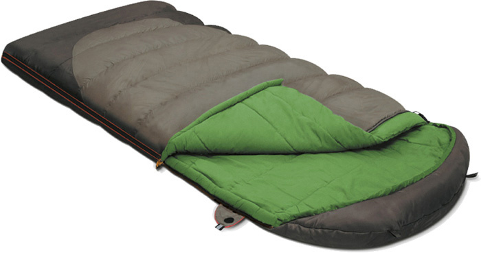 Спальный мешок-одеяло Alexika Summer Plus olive левосторонняя молния 9258.01072  #1
