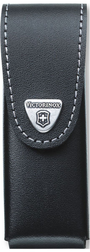 Чехол на ремень "Victorinox" для ножей 111 мм до 6 уровней, с поворотной клипсой, кожаный, цвет: черный #1