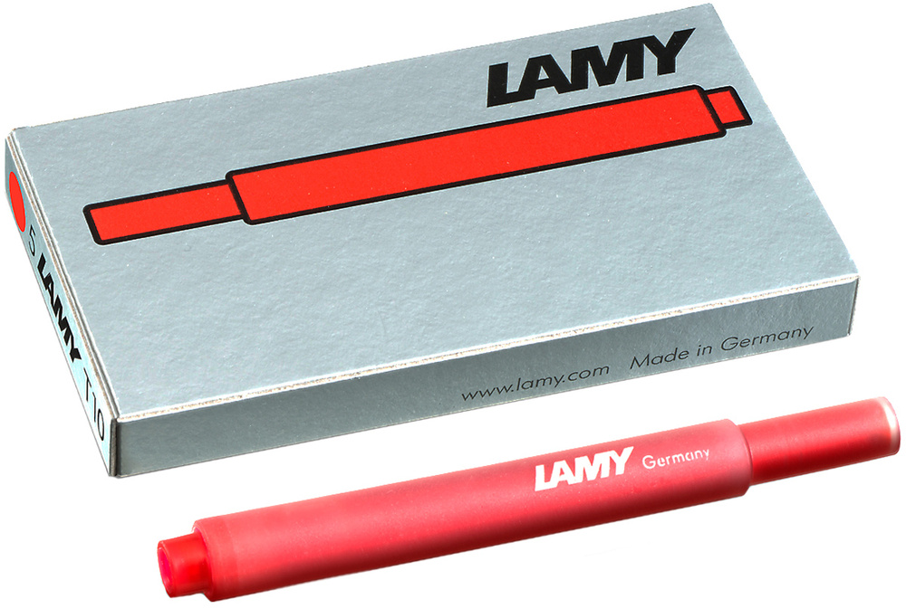 Картридж для перьевой ручки Lamy красный 5 шт #1