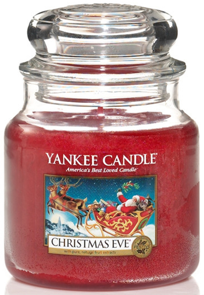 Yankee Candle Свеча ароматическая "Рождественский вечер / Christmas eve", 11 см х 9 см, 1 шт  #1