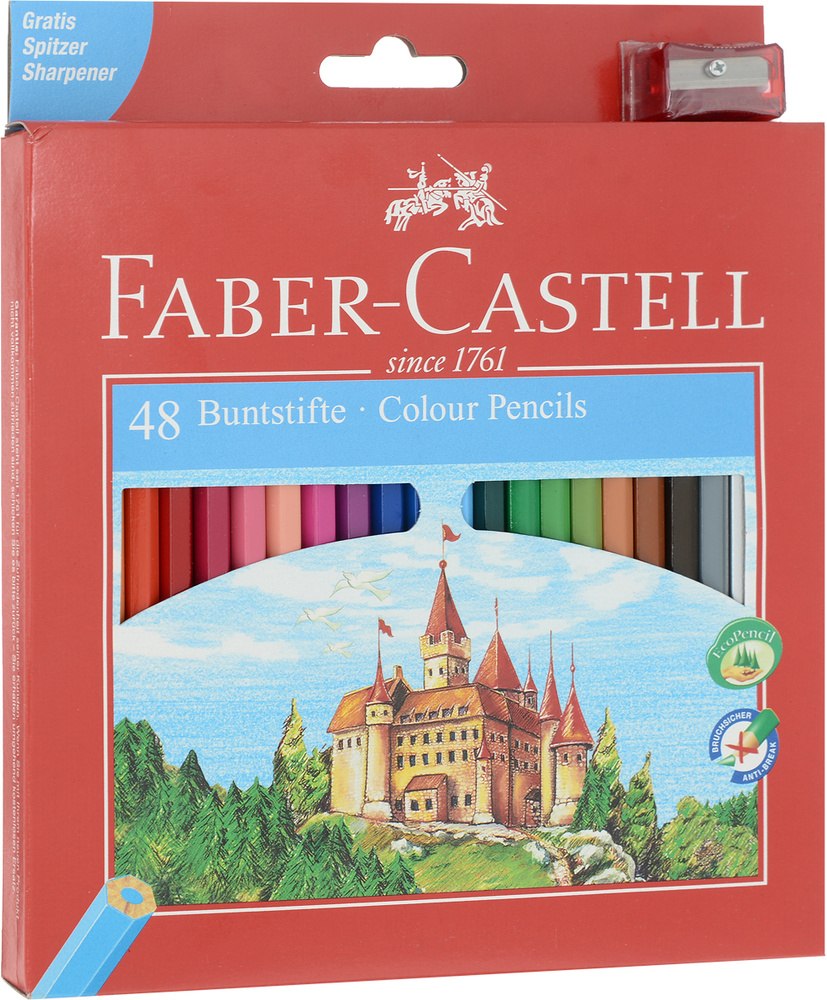 Набор цветных карандашей для рисования Faber-Castell 