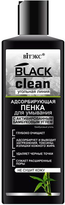 Витэкс Black Clean Пенка для умывания адсорбирующая, 200 мл #1