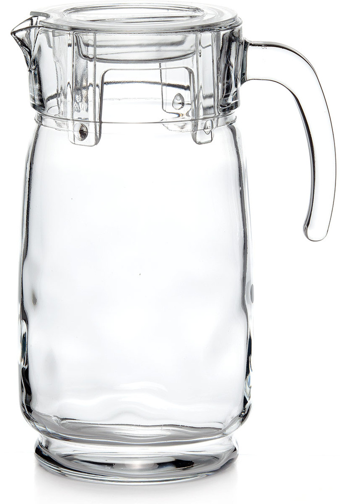 Кувшин Pasabahce "Aquatic" для воды, сока, с крышкой, 1,65 л, стекло, 1 шт  #1
