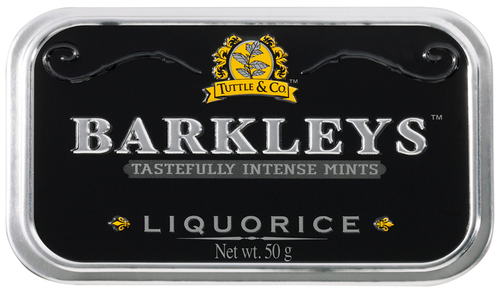 Леденцы BARKLEYS Mints Liquorice, лакрица, 50 гр, 1шт #1