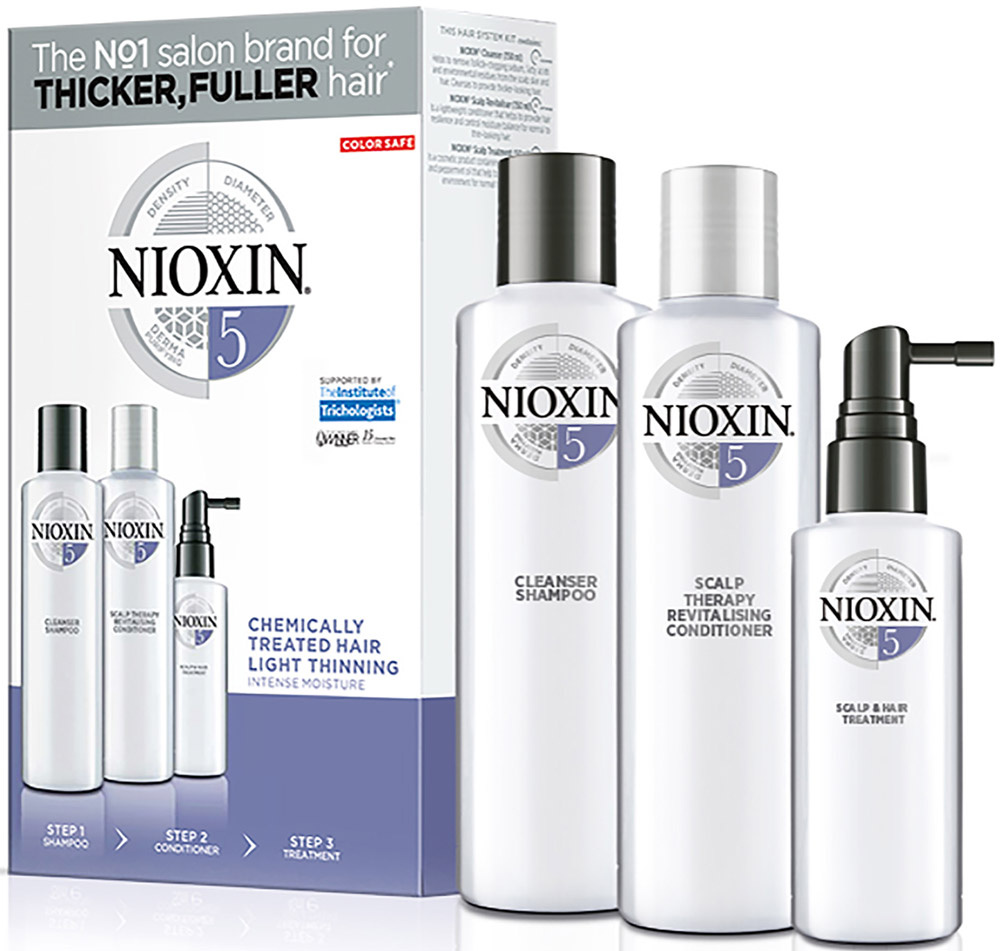 Набор Nioxin System 5 (Система 5) для химически обработанных волос с тенденцией к истончению 150 мл+150 #1