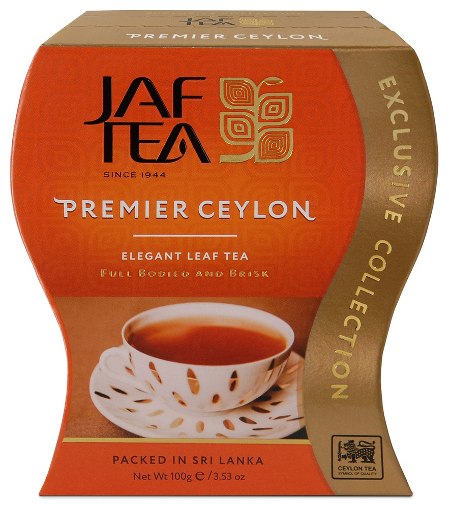 Чай цейлонский JAF TEA "Premier Ceylon" чёрный листовой, сорт FBOP, 100 г.  #1