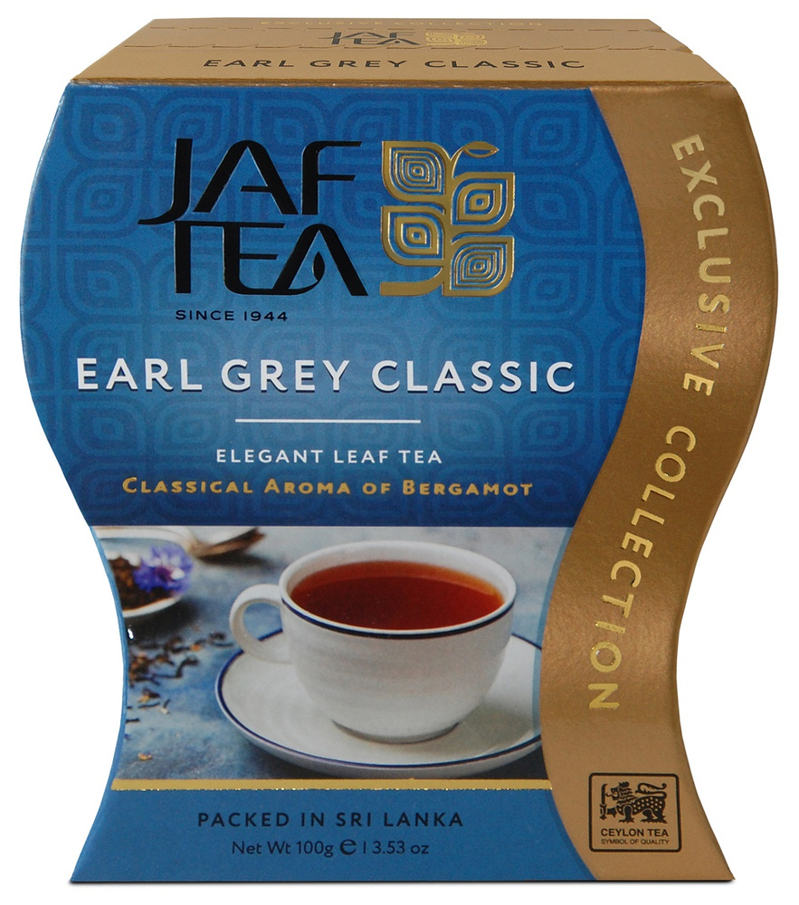 Чай цейлонский JAF TEA "Earl Grey Classic" чёрный листовой, с ароматом бергамота, 100 г.  #1