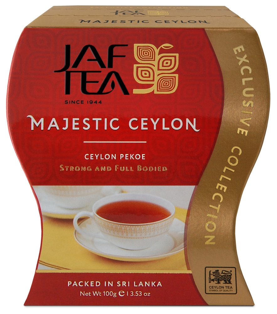 Чай цейлонский JAF TEA "Majestic" черный листовой, сорт Pekoe, 100 г.  #1